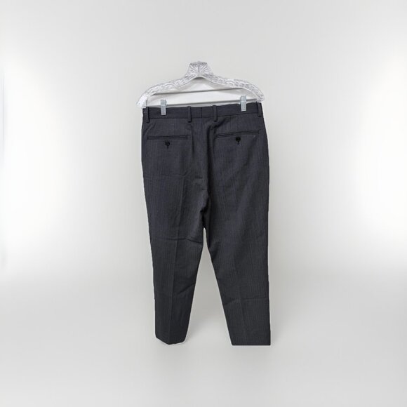 Theory Men’s Size 31 Cotton Blend Dress Pants Grey Straight Leg Flat Front - Picture 3 of 6